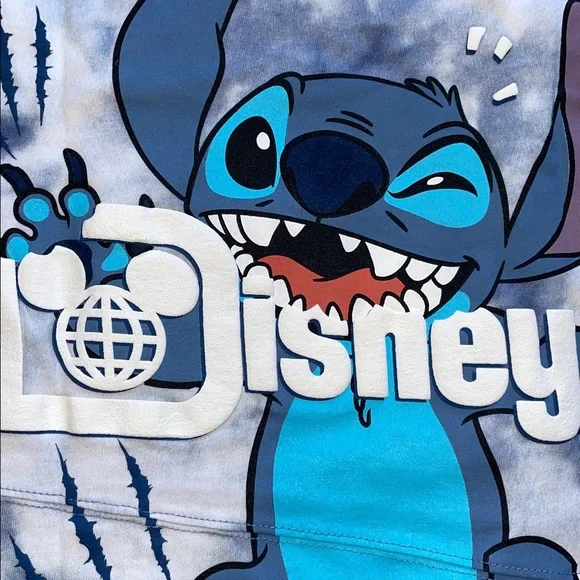 Walt Disney World Spirit Jersey Stitch Blue Tie Dyed Size XS - Picture 7 of 13